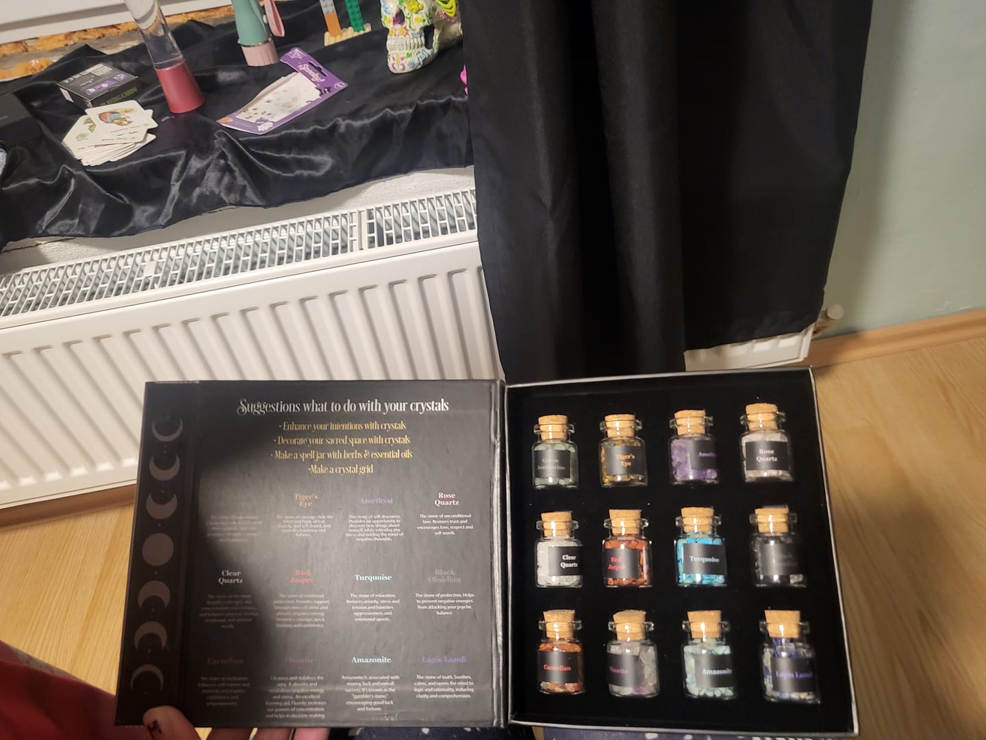 Customer photo review of Kristallsplitter Set mit 12 Fläschchen für Zaubersprüche