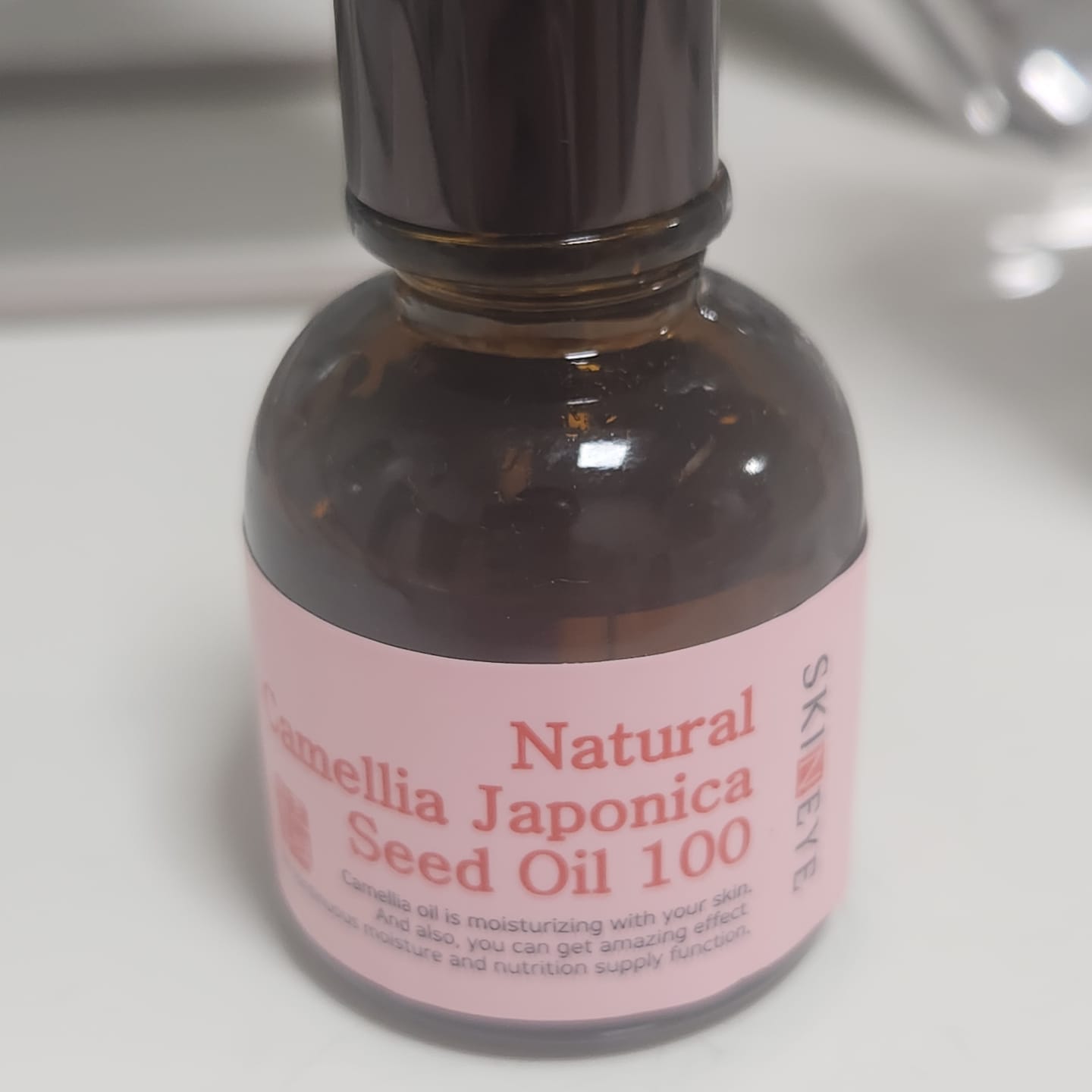Customer photo review of SKINEYE Natural Fermented Camellia Oil 100 20ml