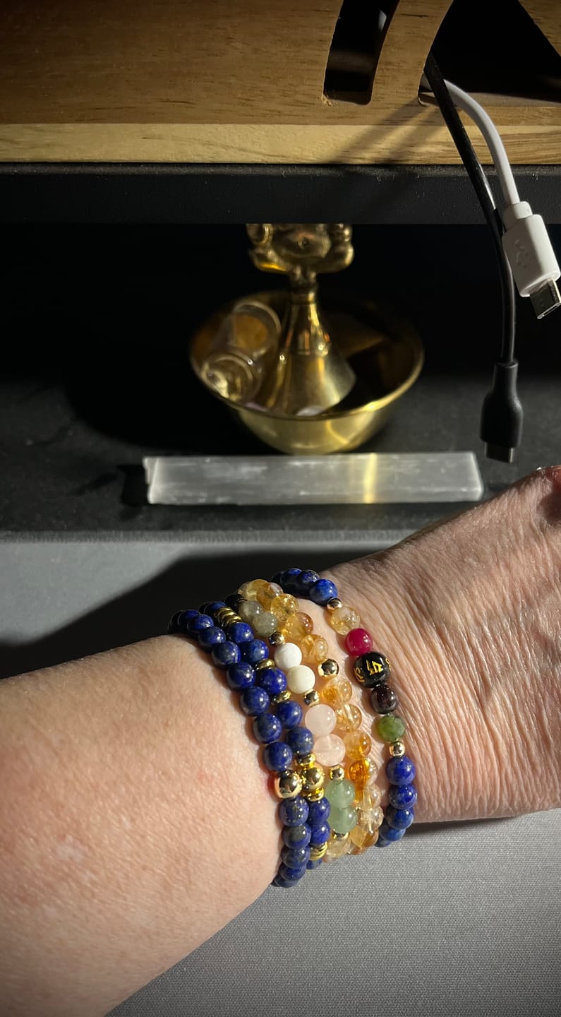 Customer photo review of Fortune Citrine Power Crystal Bracelet