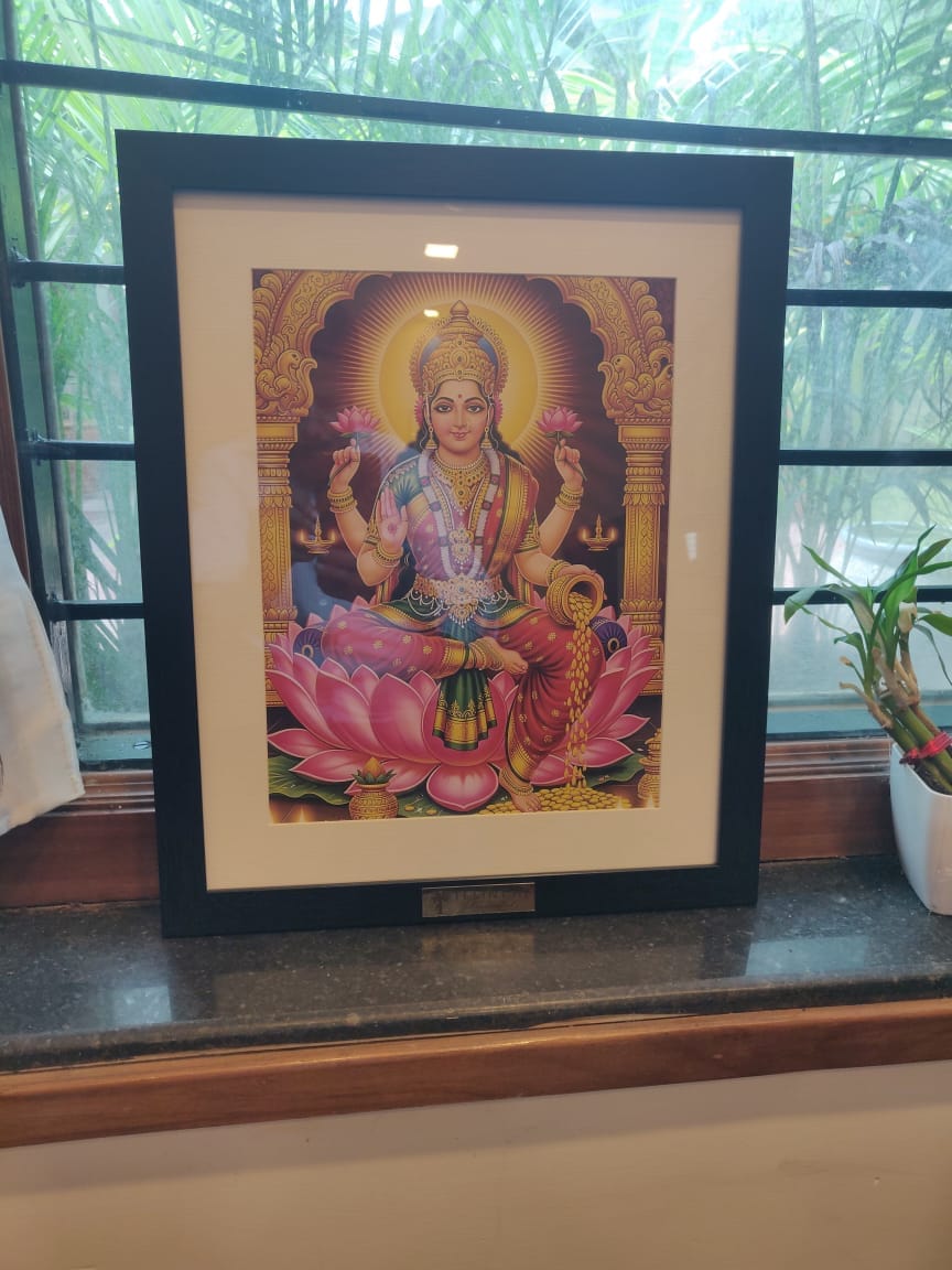 Customer photo review of Lakshmi Mata Wall Art