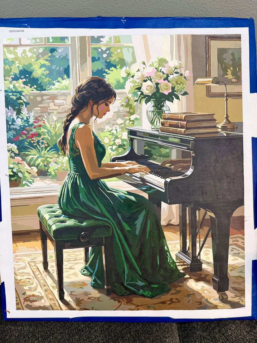 Customer photo review of Piano Garden Serenade (Paint by Numbers)