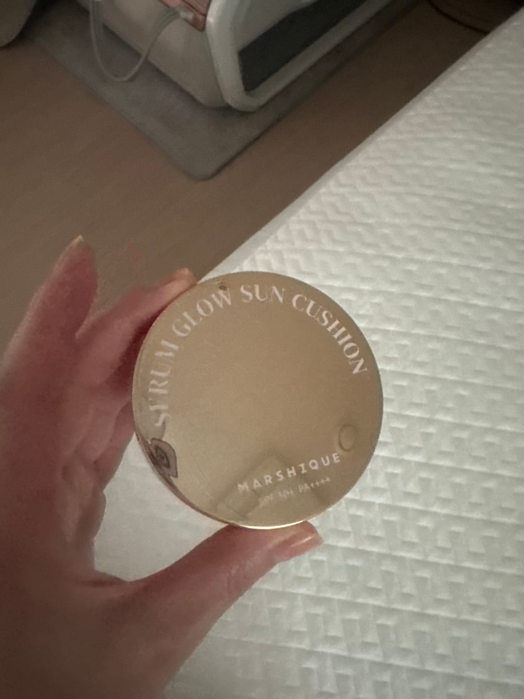 Customer photo review of MARSHIQUE Serum Glow Tone-up Sun Cushion SPF50+/PA++++ 12g