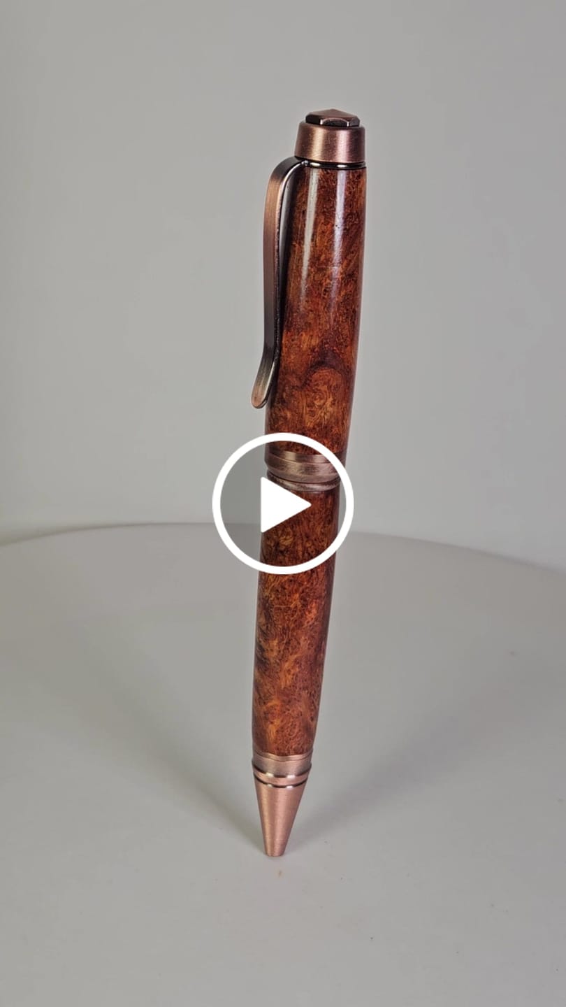 Customer video review of Crepe Myrtle Burl Pen Blanks