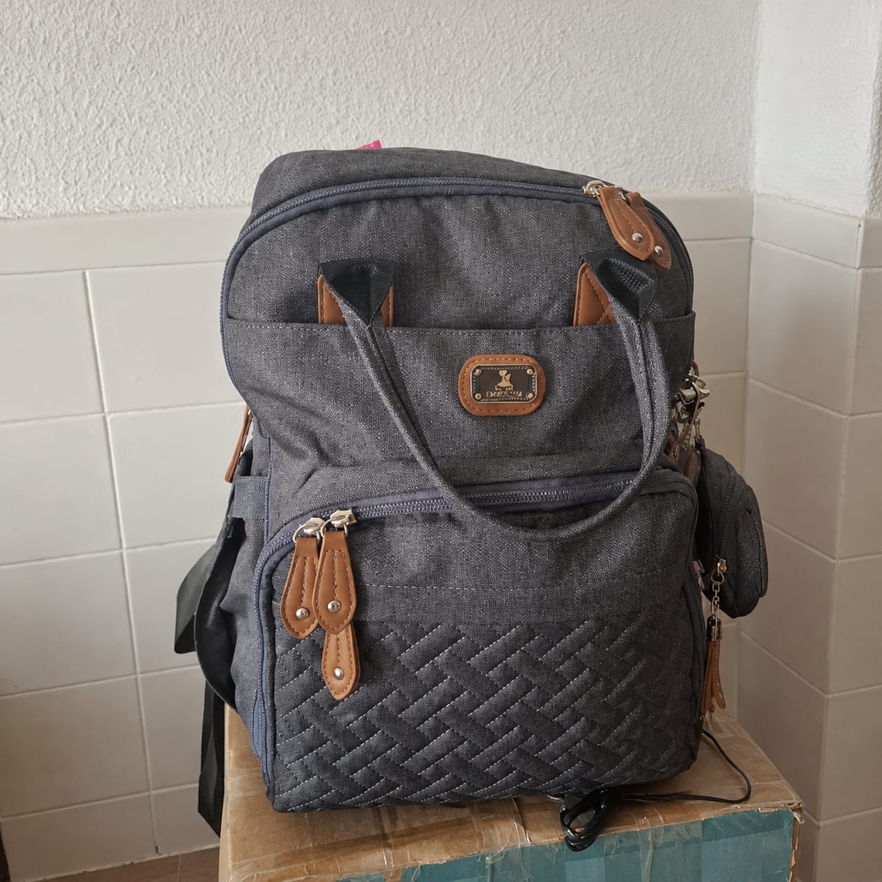 Customer photo review of Mochila Con Cuna Plegable