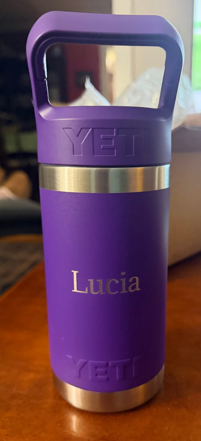 Customer photo review of Rambler® Jr. Kids Water Bottle | 12 oz