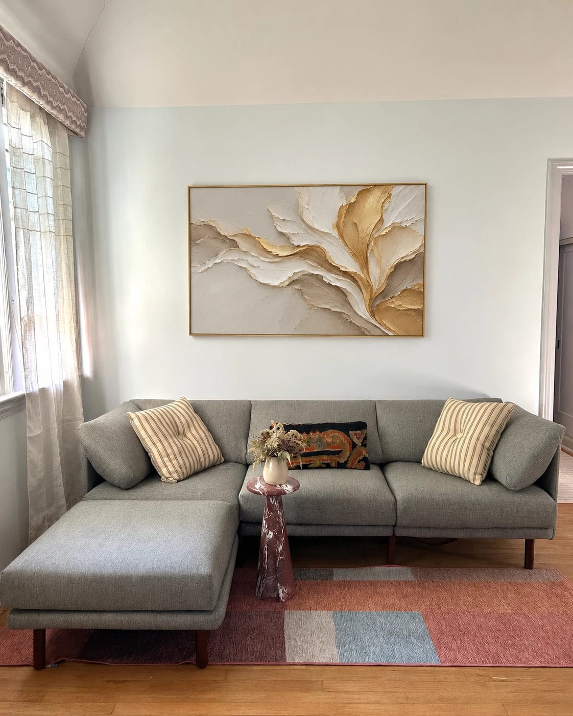 Customer photo review of Textured & Impasto Art｜Golden Flow of Light