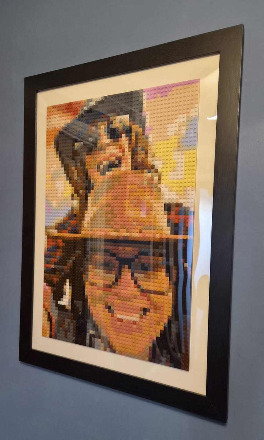 Customer photo review of Custom Design Brick Mosaic - 2x3 baseplates