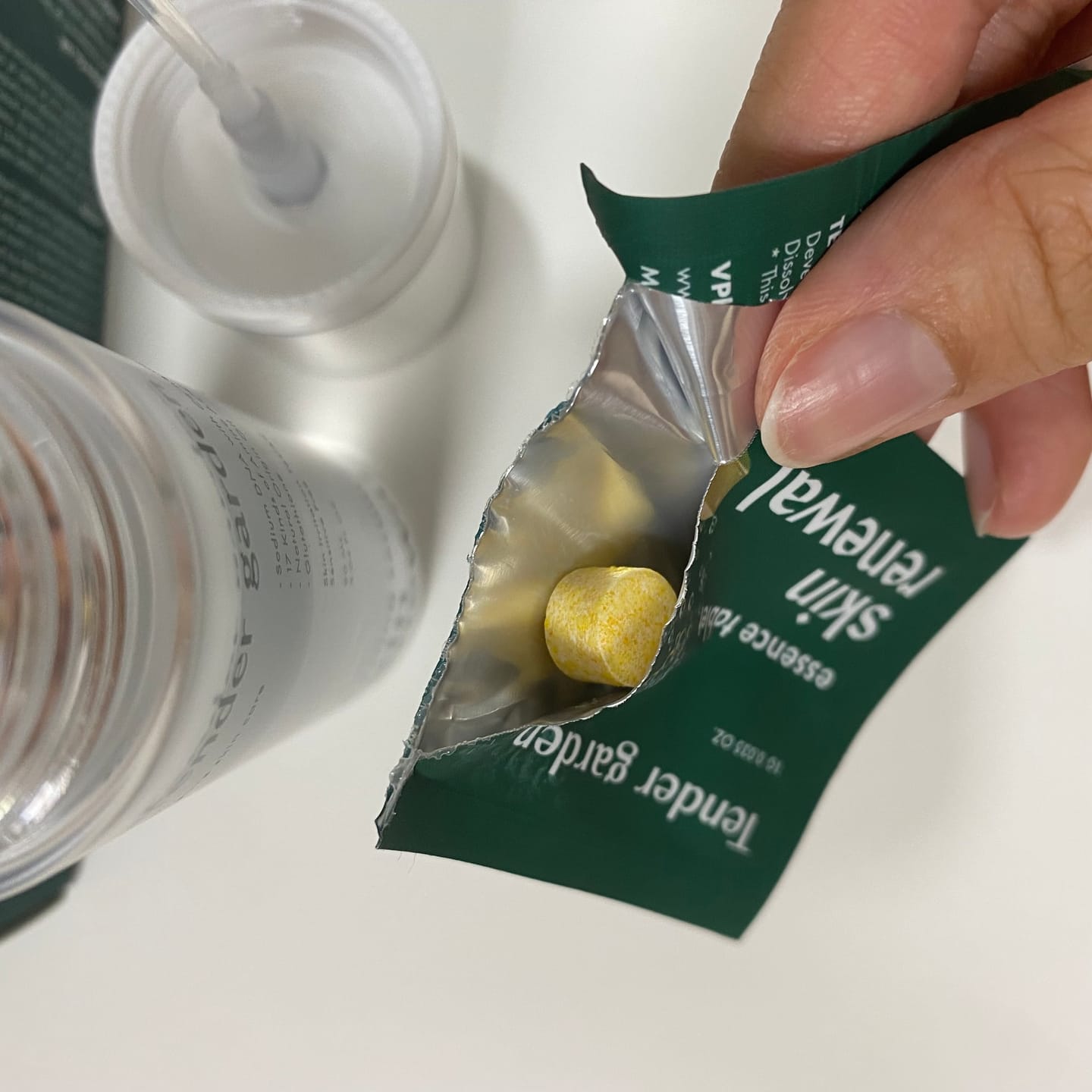 Customer photo review of Tender Garden Skin Renewal PDRN Dual Boosting Set 90ml