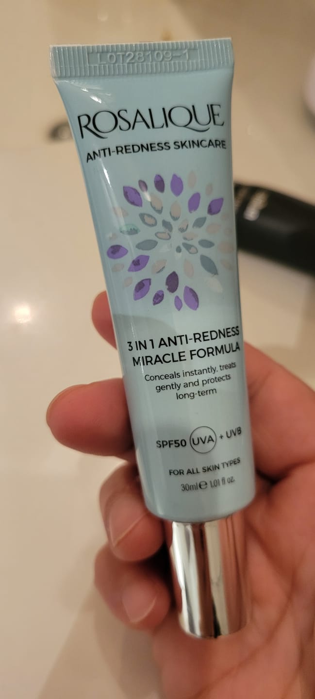 Customer photo review of Rosalique 3 in 1 Anti-Redness Miracle Formula SPF50