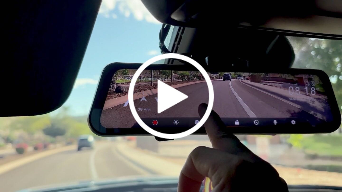 Customer video review of WOLFBOX G900TriPro Bumper Version 3 Channel Rearview Mirror