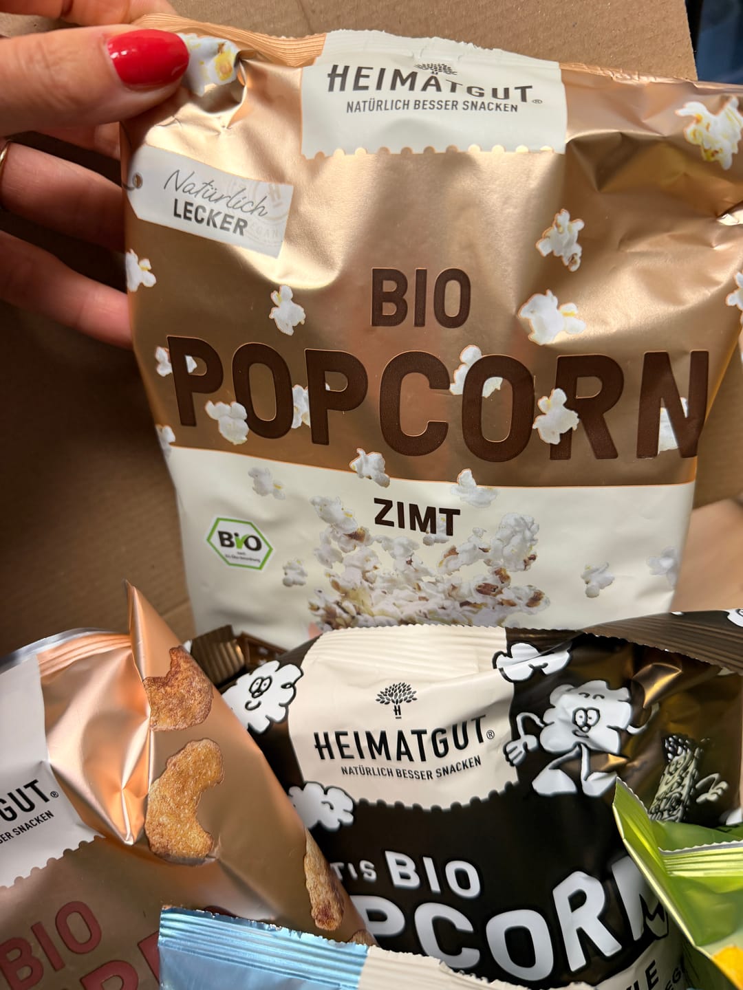 Customer photo review of Bio Popcorn Zimt klein