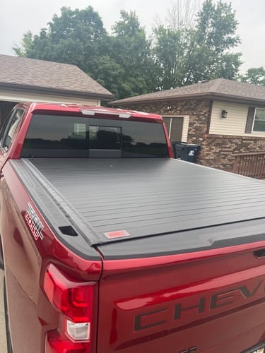 Customer photo review of Rough Country Hard Roll Up Bed Cover | Chevy/GMC Sierra/Silverado 1500 (19-26)