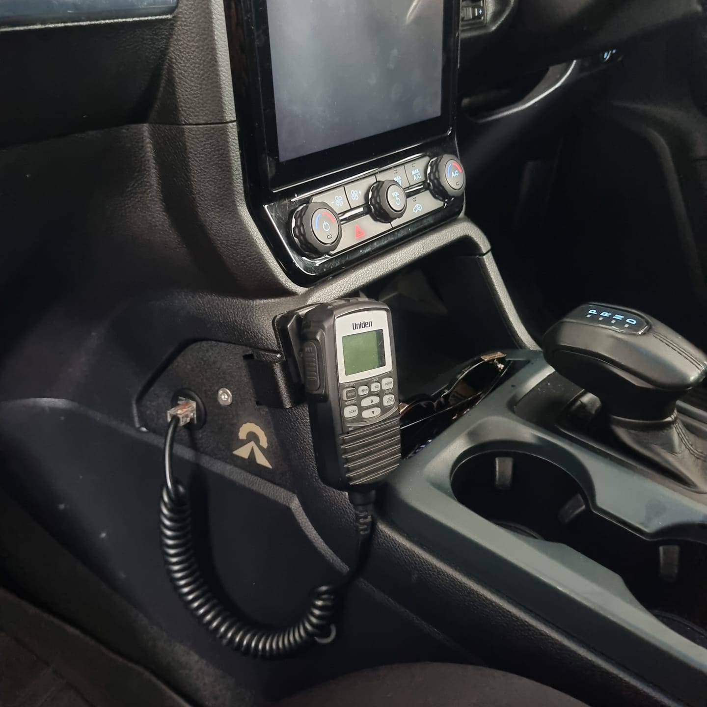 Customer photo review of UHF Handpiece Mount - Ford Ranger NextGen & Super Duty & Everest - Centre Console