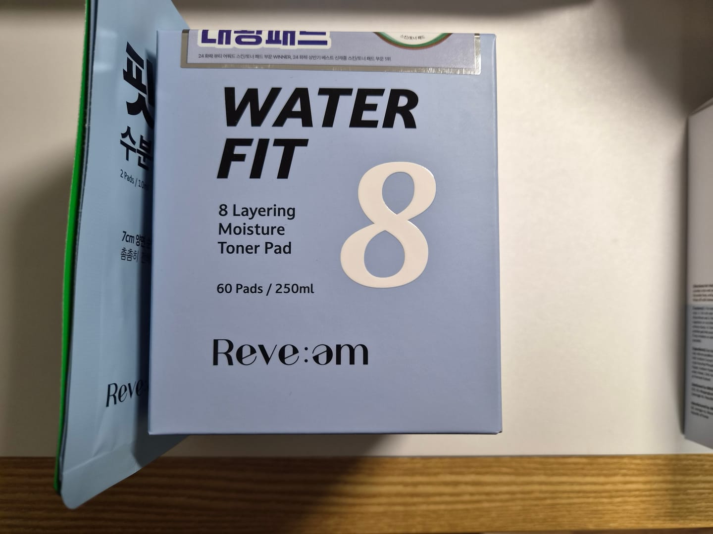 Customer photo review of Reve:am Water-Fit 8-Layer Moisture Pad 60ea
