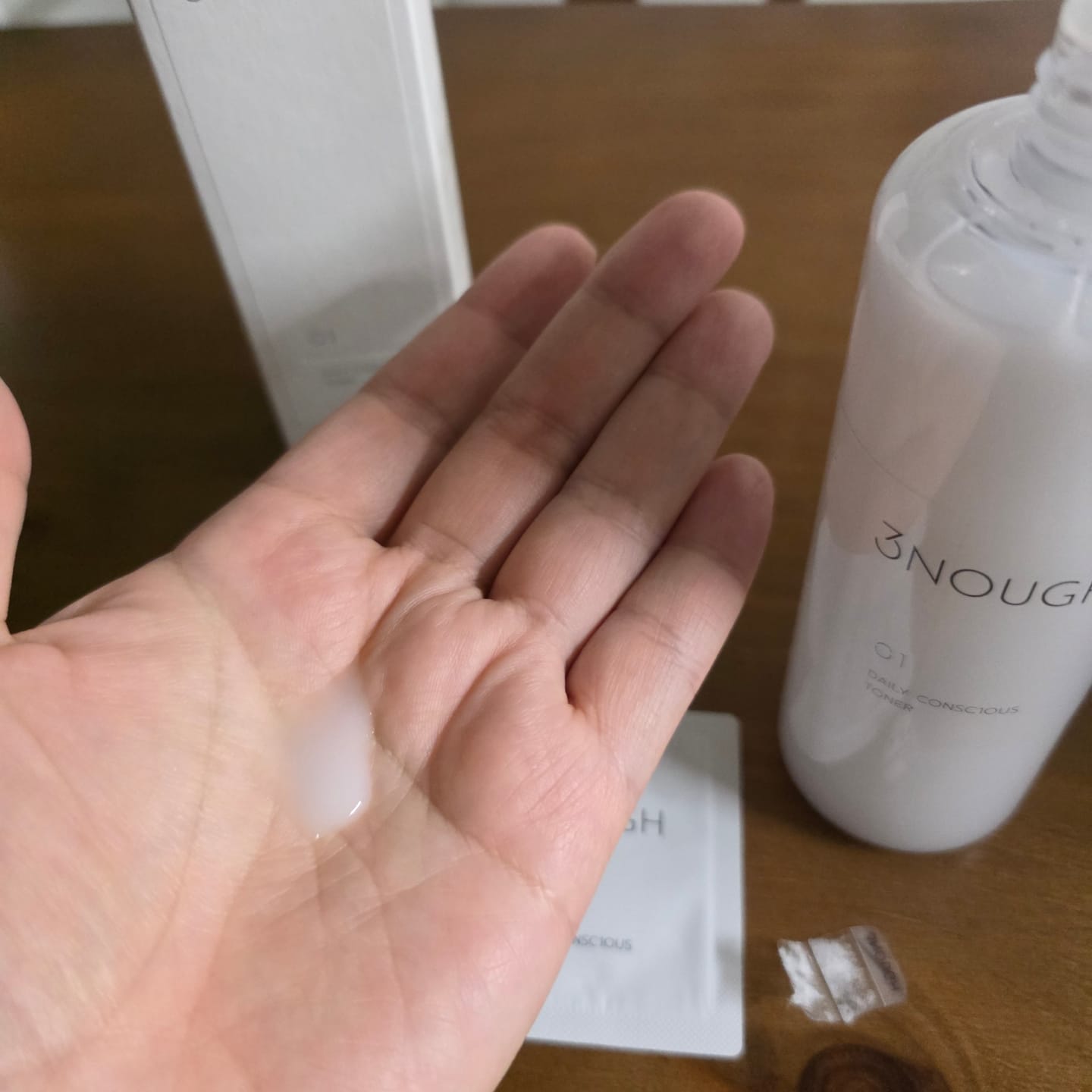 Customer photo review of 3NOUGH Daily Conscious Toner 155ml