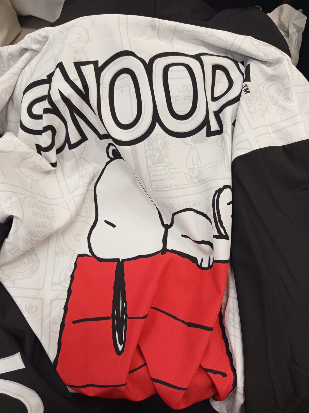 Customer photo review of Bomber Jacket Snoopy Comic