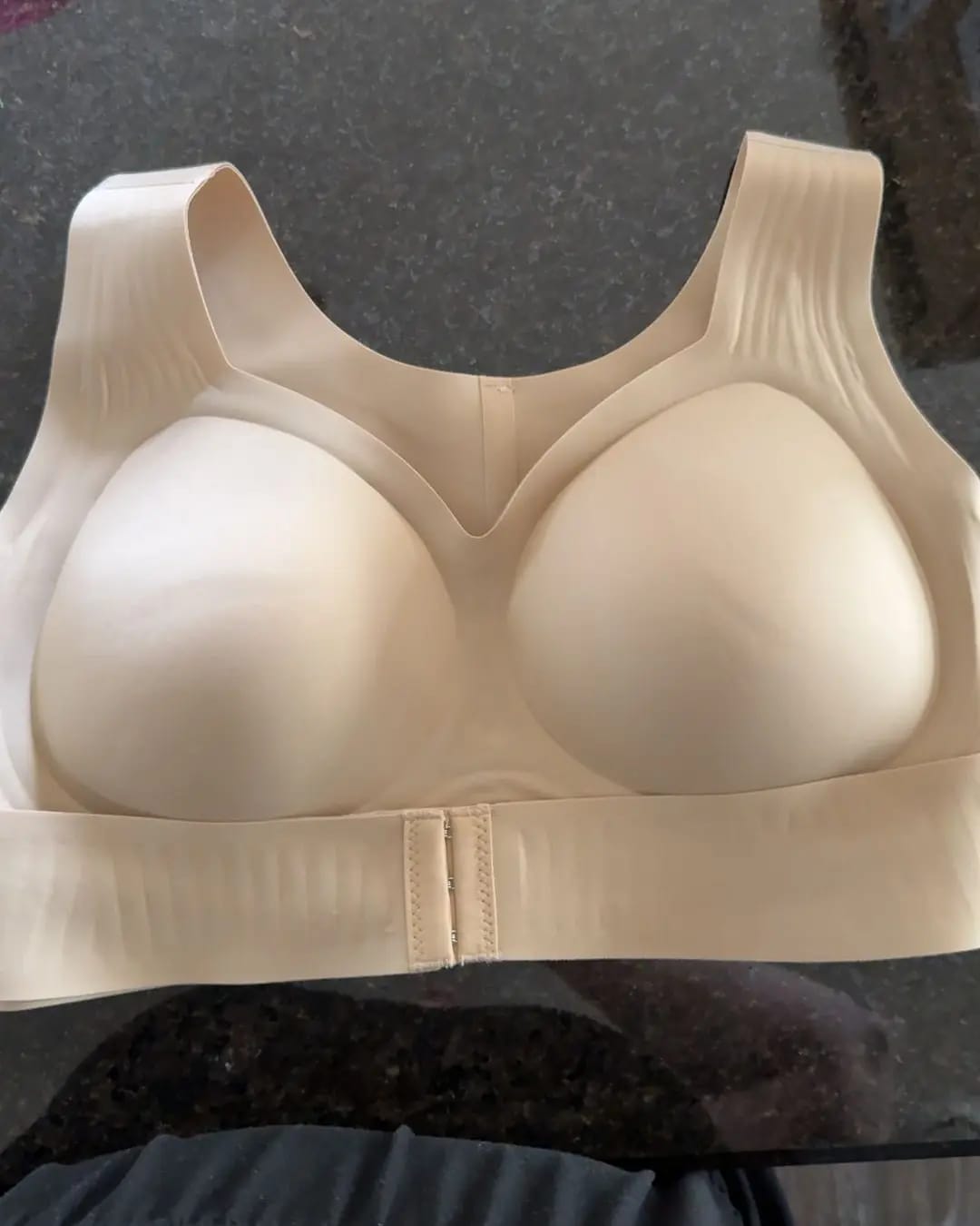 Customer photo review of Cross Back Front Closure Wireless Posture Support Bra