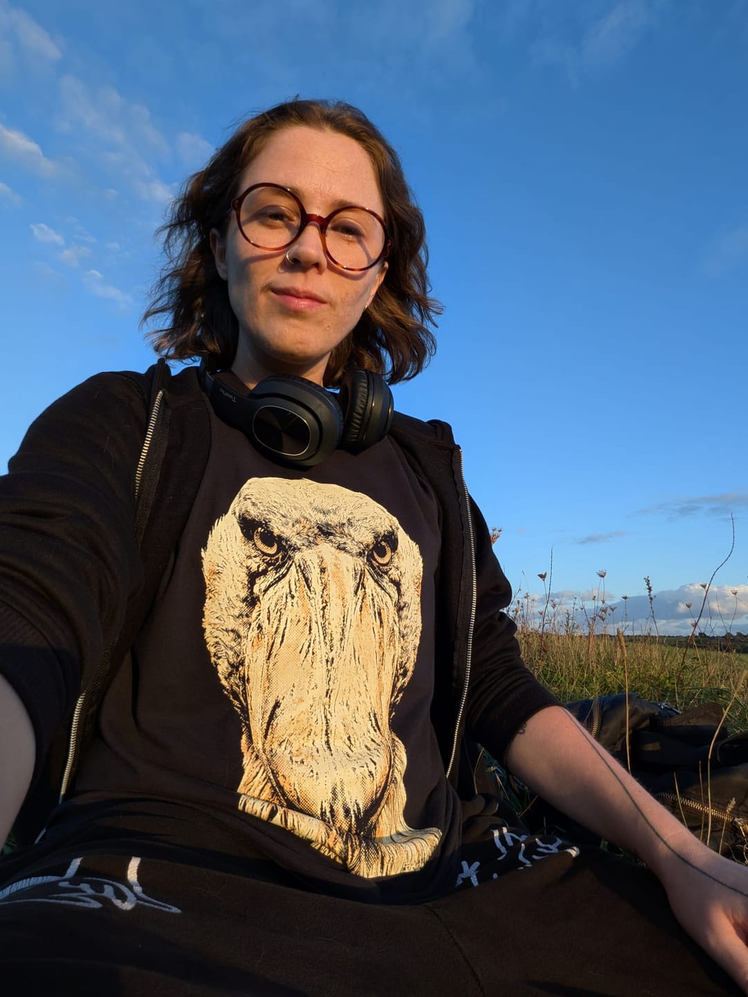 Customer photo review of Washed Out Shoebill 4 Comfort Colors® Tee