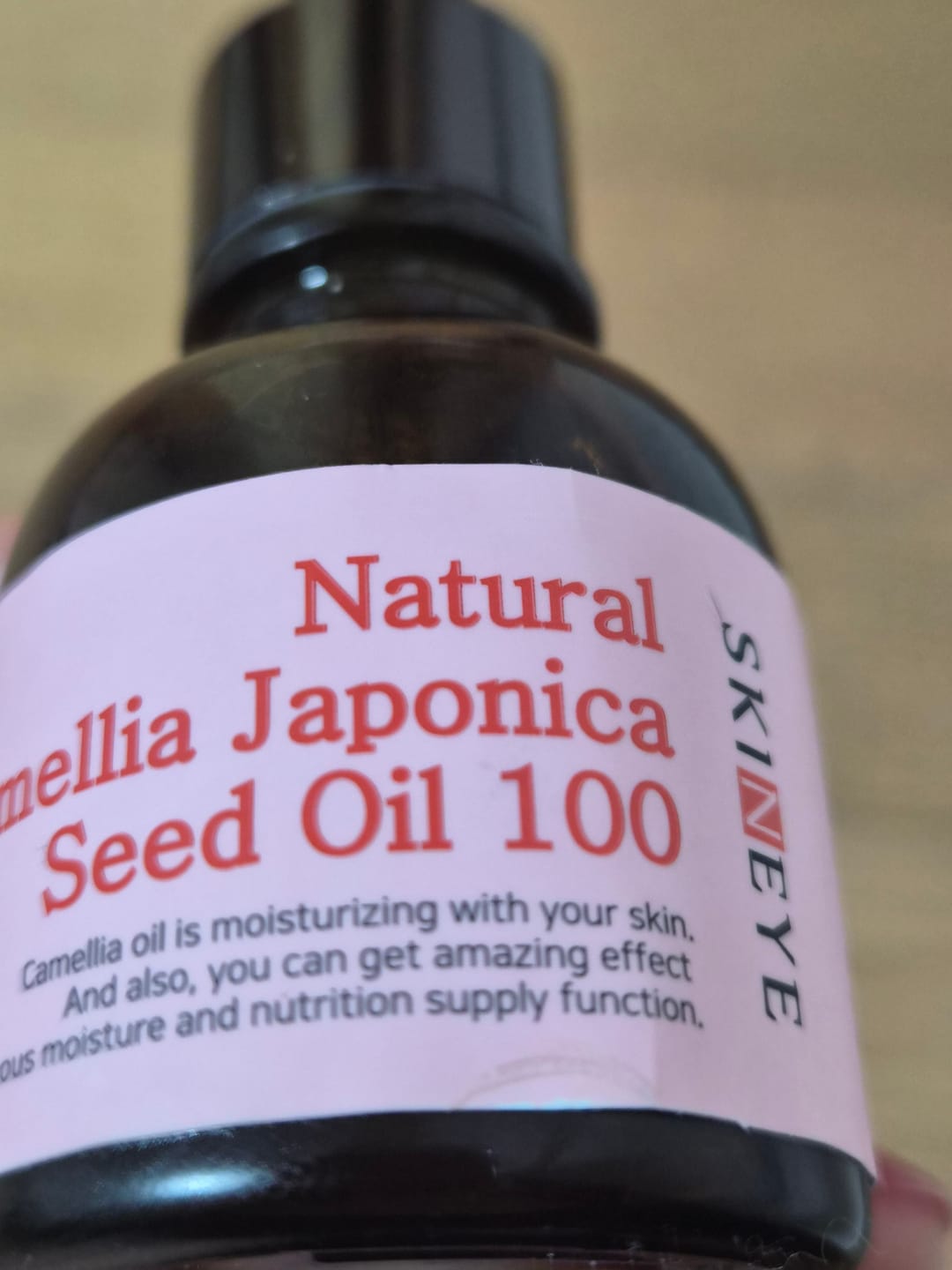 Customer photo review of SKINEYE Natural Fermented Camellia Oil 100 20ml