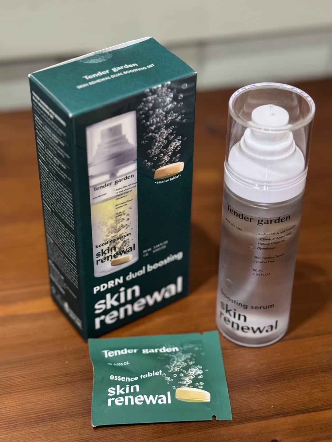 Customer photo review of Tender Garden Skin Renewal PDRN Dual Boosting Set 90ml