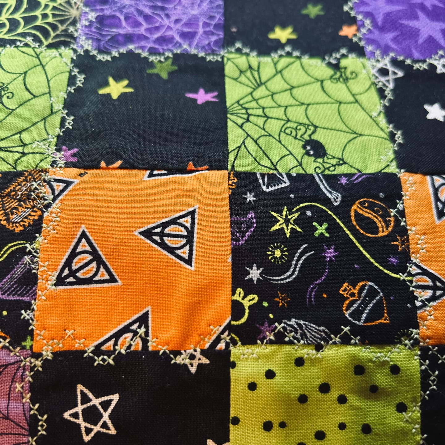 Customer photo review of Ahrora Polyester Glow in the Dark Thread (200yds)