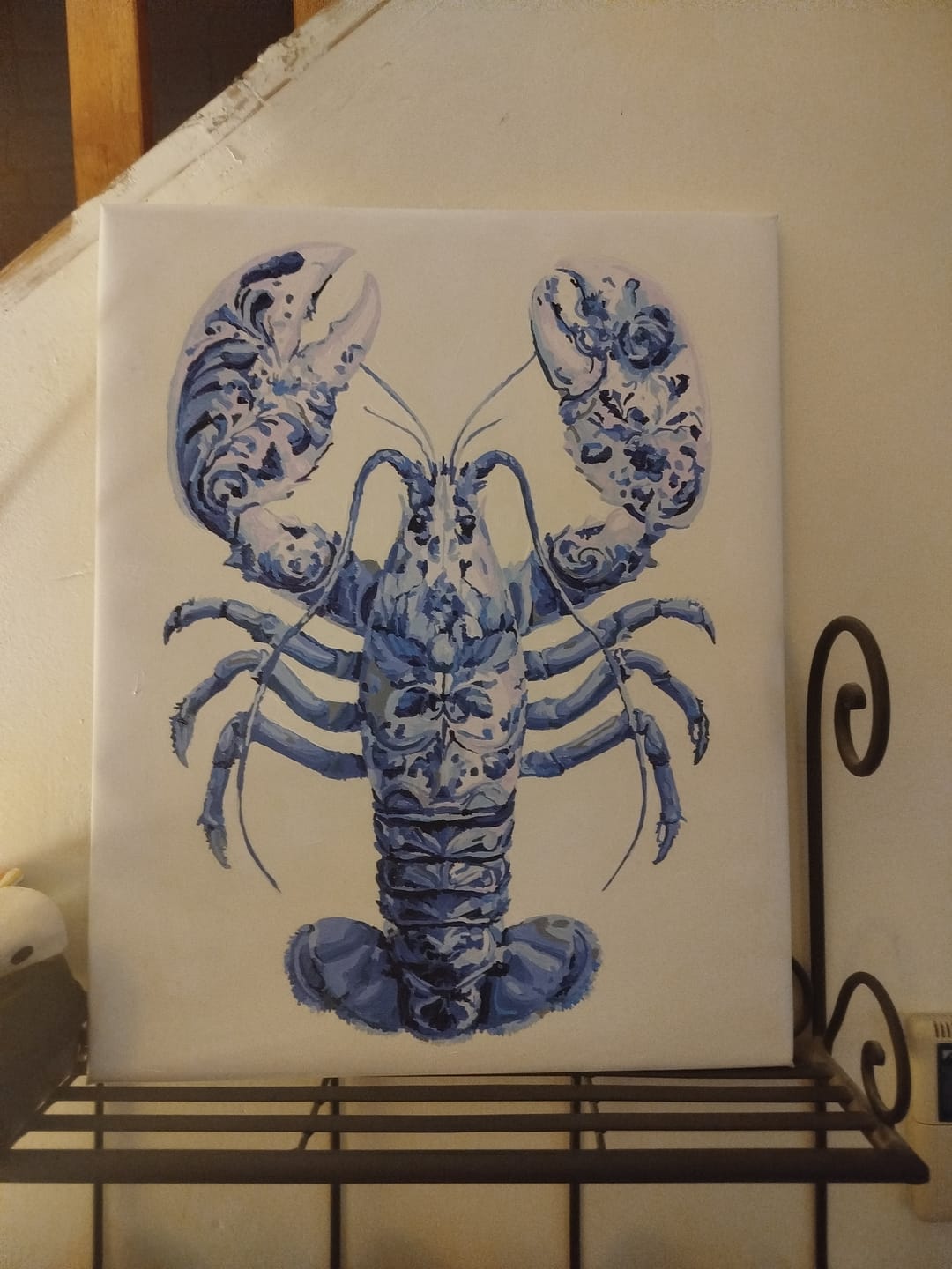 Customer photo review of Elegant Lobster | Paint by Number