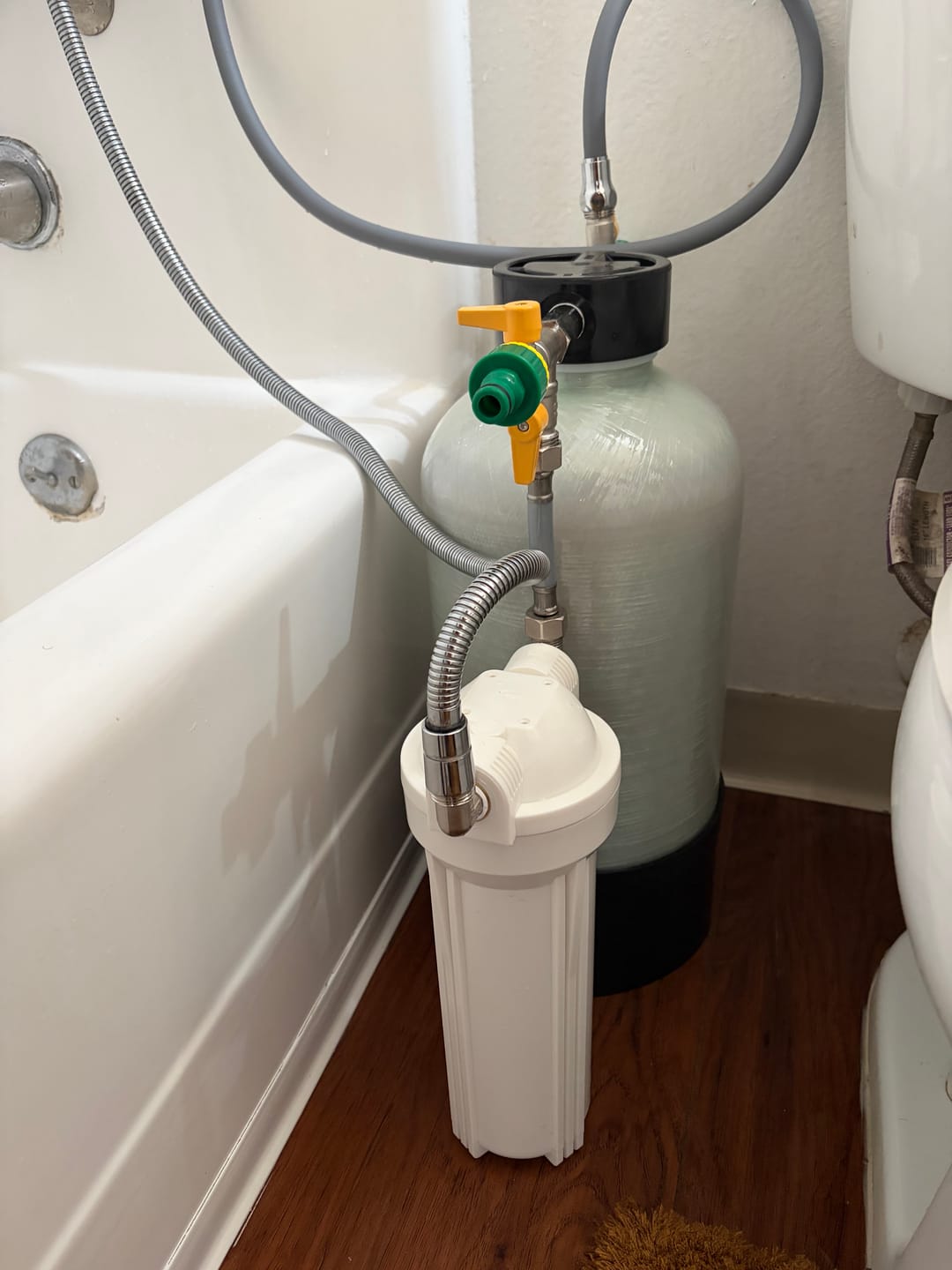 Customer photo review of Shower Water Softener System for Hard Water