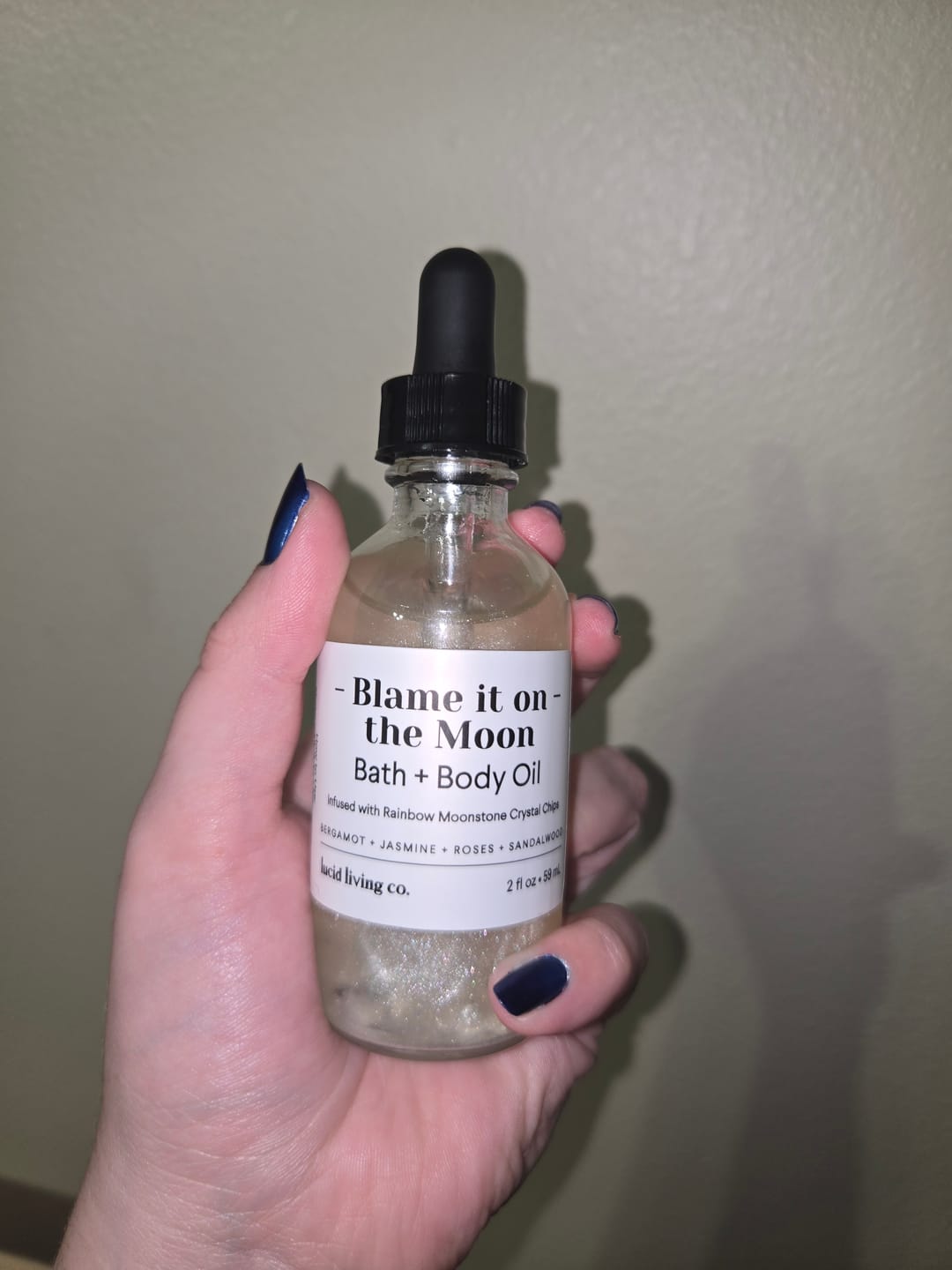 Customer photo review of Blame it on the Moon Bath & Body Oil