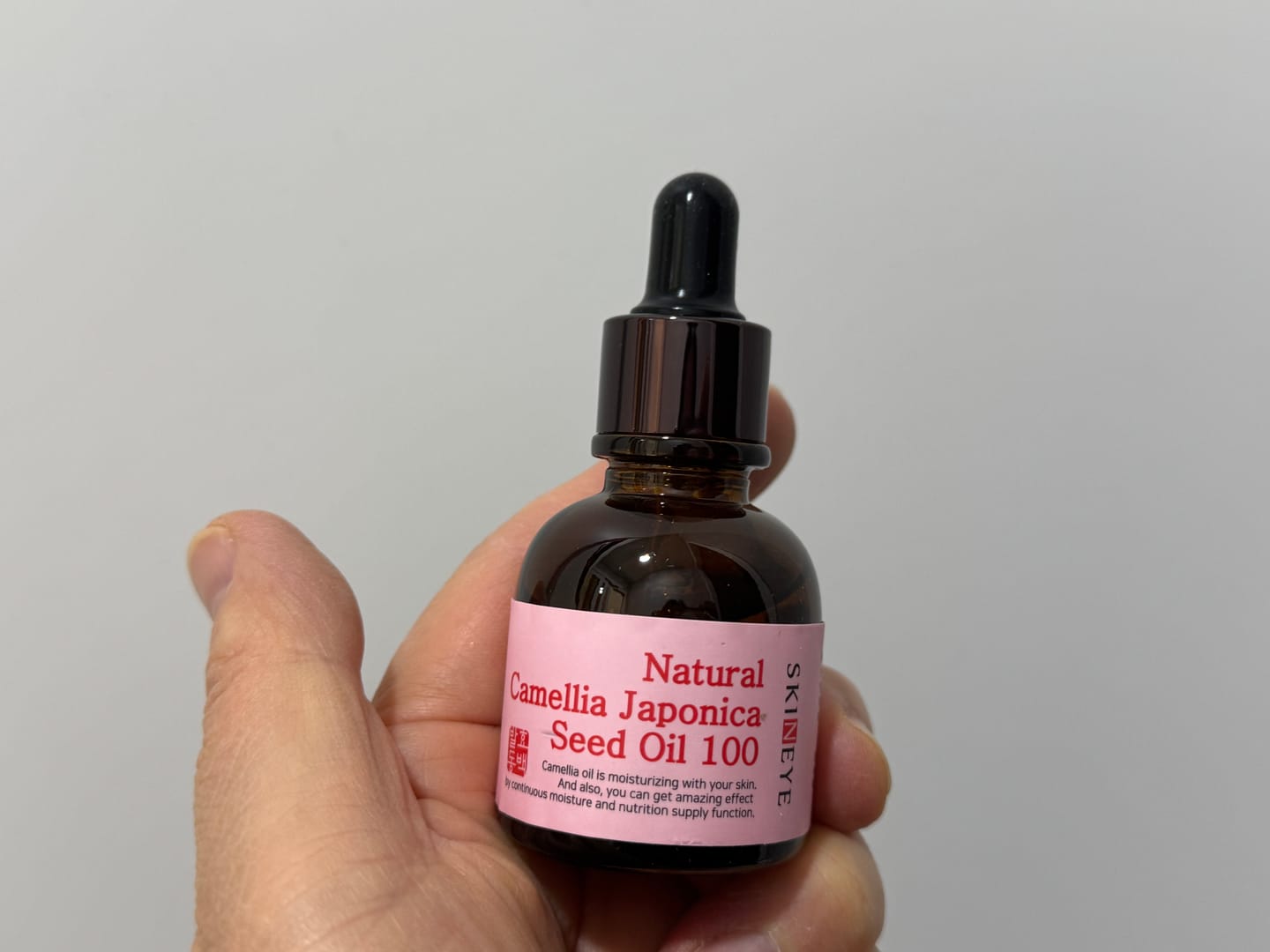 Customer photo review of SKINEYE Natural Fermented Camellia Oil 100 20ml