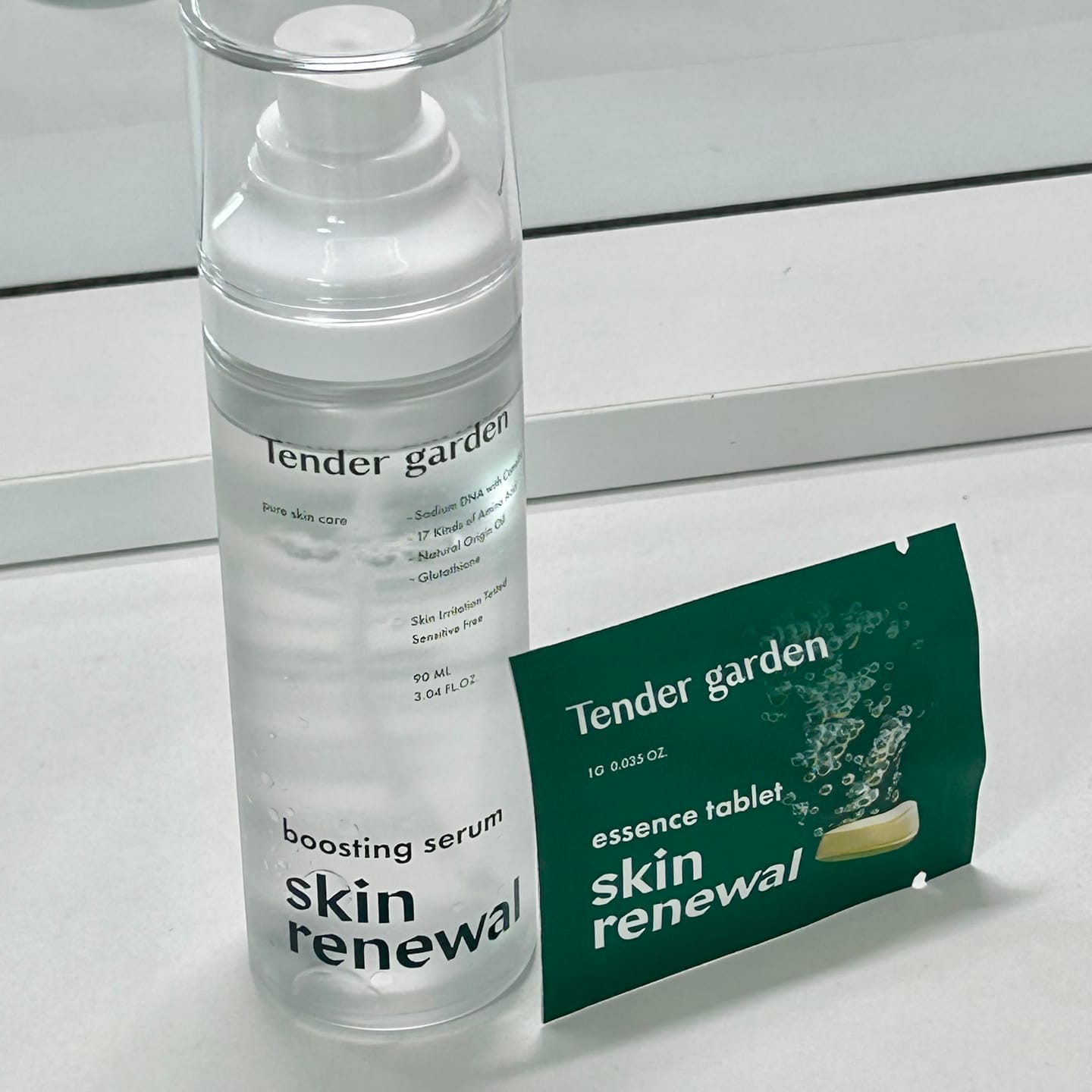 Customer photo review of Tender Garden Skin Renewal PDRN Dual Boosting Set 90ml