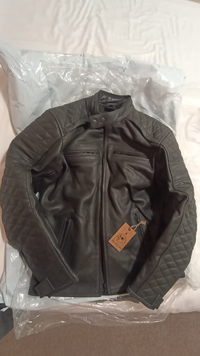 Customer photo review of *NEW* GEN 2 'ol Bobber' | Diamond Quilted Premium Motorbike Jacket | BLACK Leather
