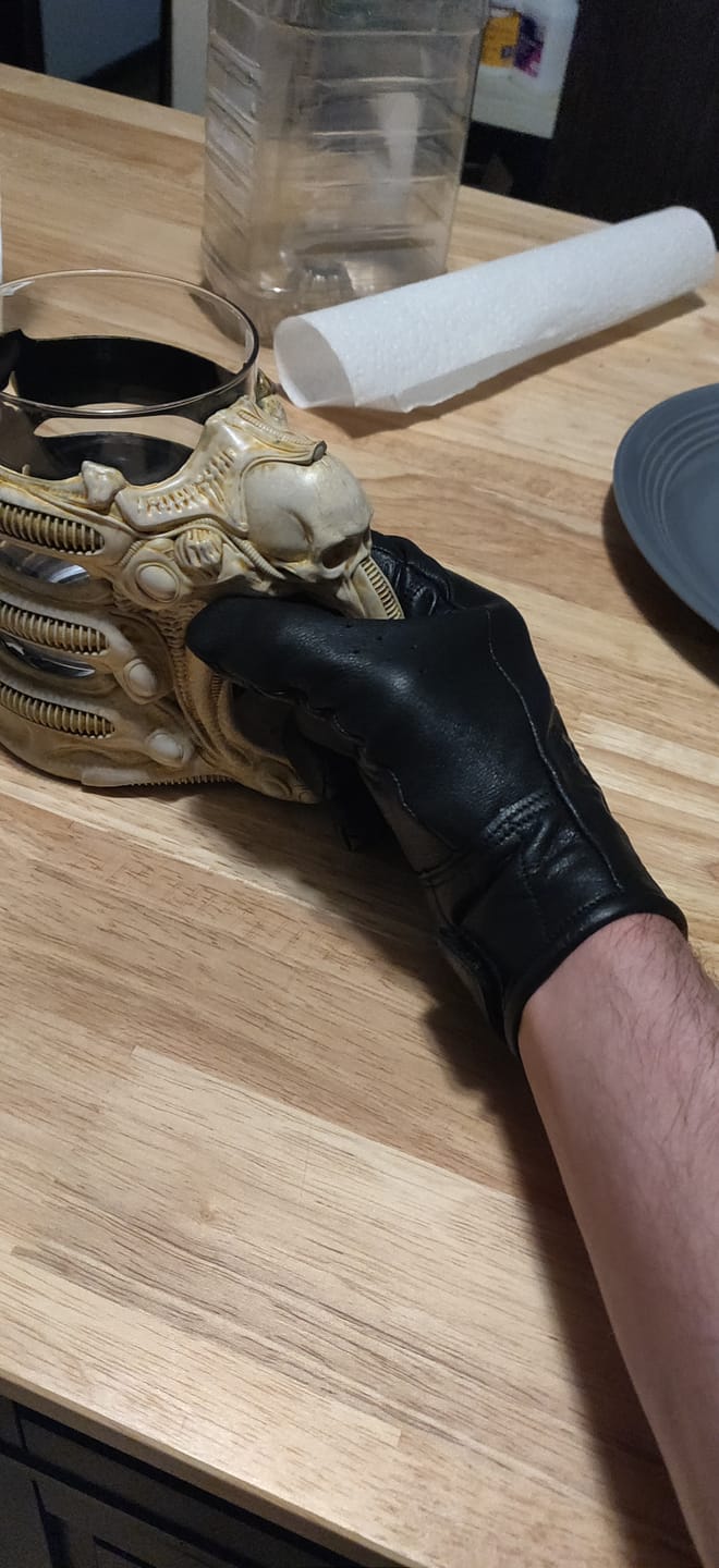 Customer photo review of Black Rambo Exclusive Tactical Gloves