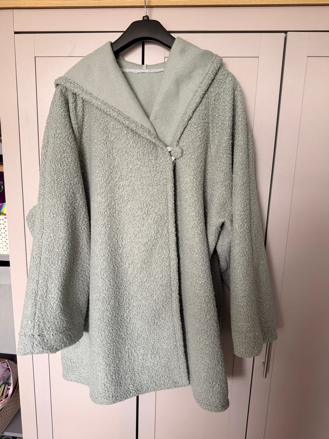 Customer photo review of Clearance Plain Boucle Fabric