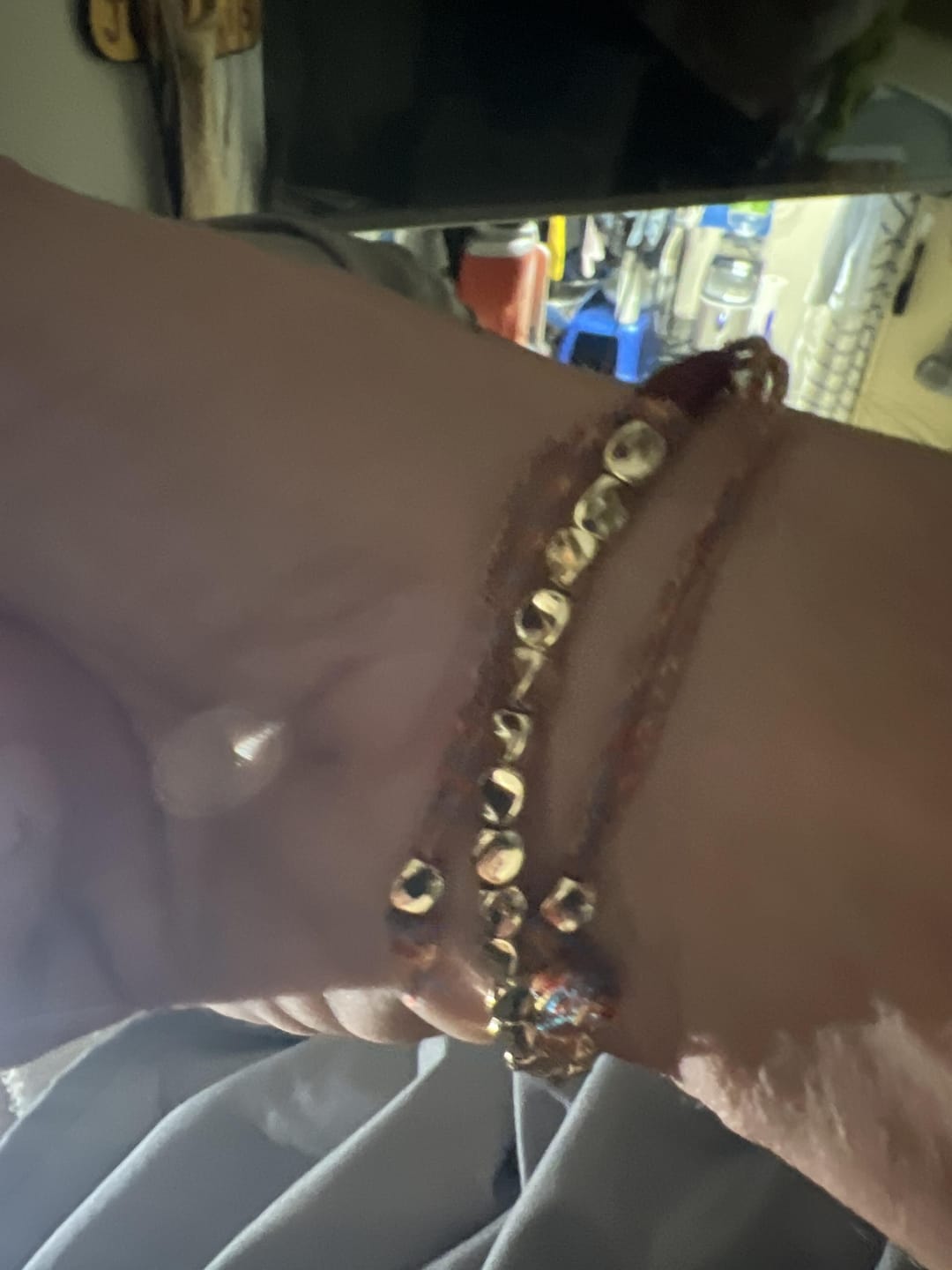 Customer photo review of Tibetan Copper Beads Bracelet