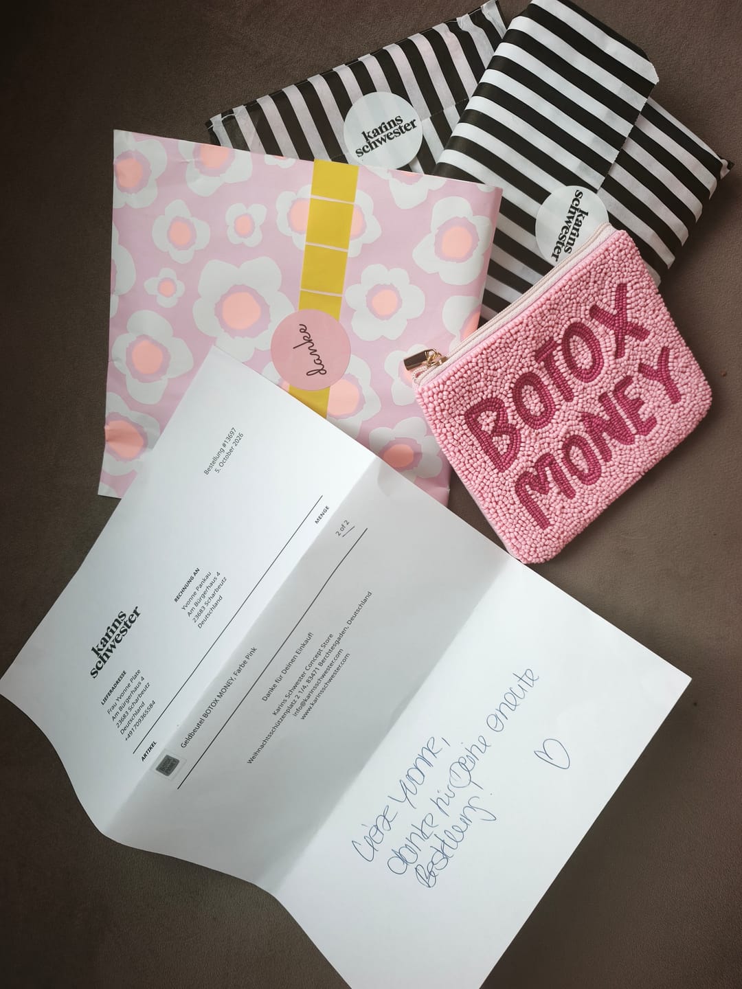 Customer photo review of Geldbeutel BOTOX MONEY, Farbe Pink