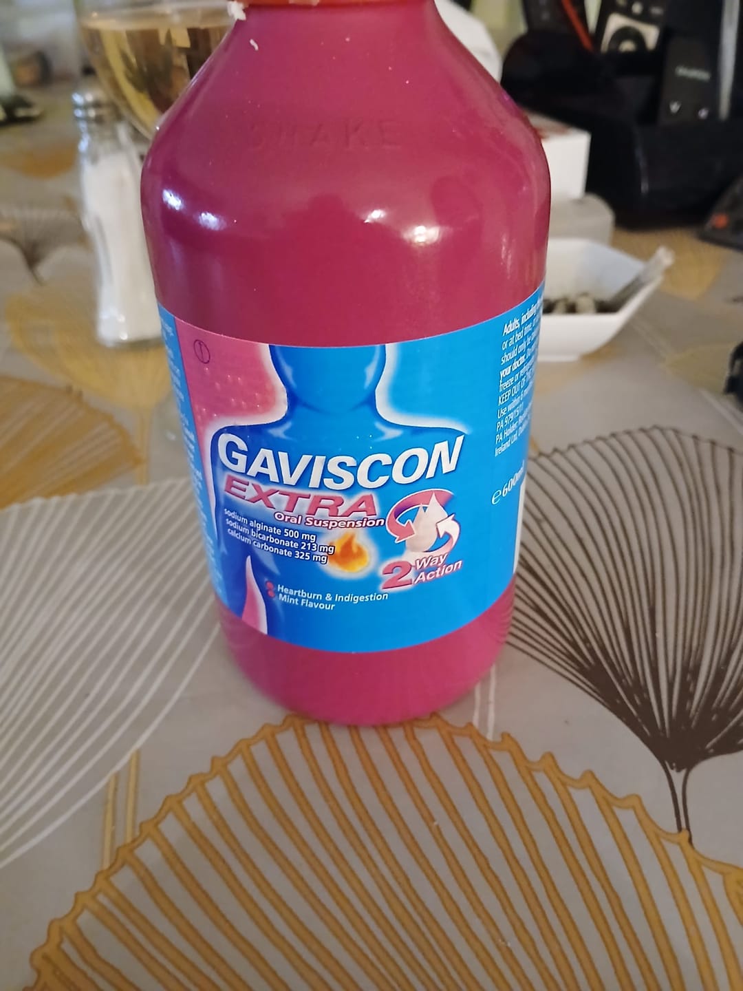Customer photo review of Gaviscon Extra Suspension 600ml