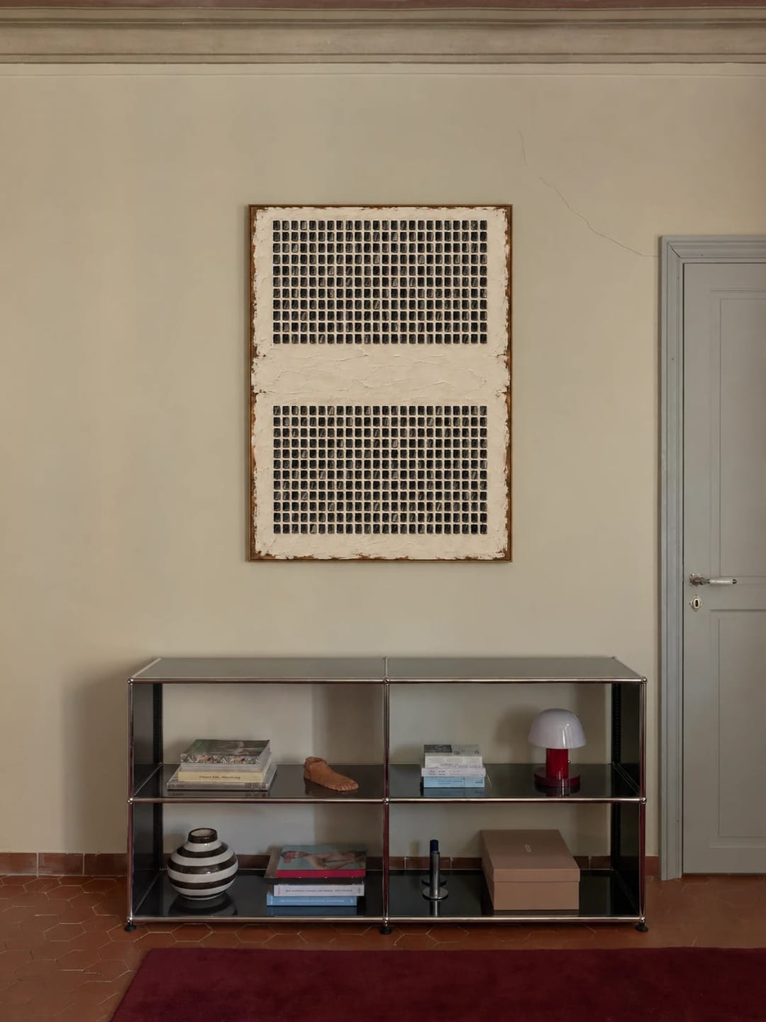 Customer photo review of Textured & Impasto Art｜Quiet Grid Relief