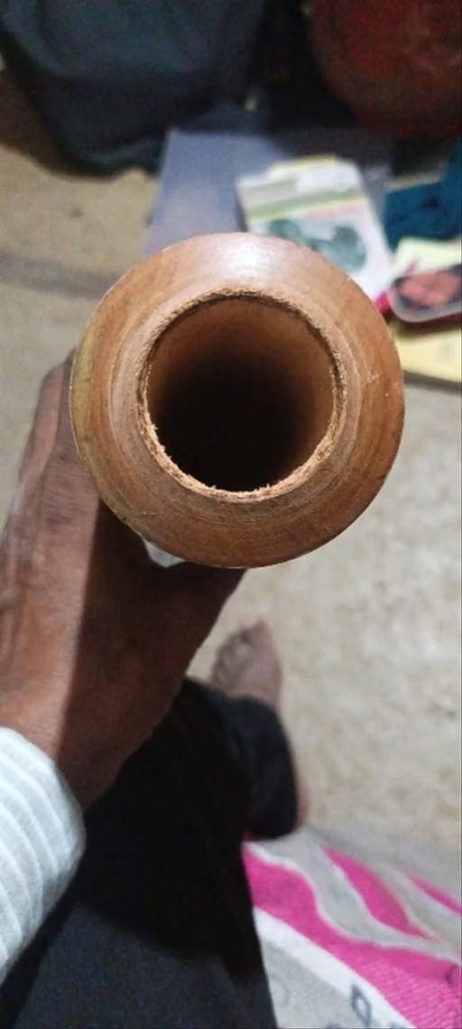 Customer photo review of Vijaysar Wooden Glass – Ayurvedic Diabetes & Sugar Control Tumbler (100 ml)
