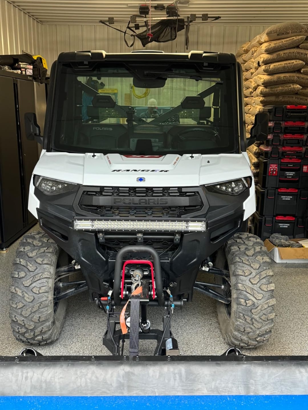 Customer photo review of Door Mounted Side View Mirrors for Polaris Ranger/ Commercial Pro XD (1 Pair)