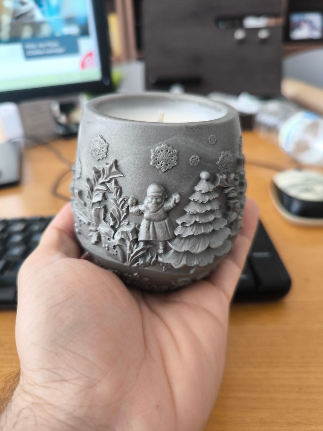 Customer photo review of ✨Sellador para Piezas de Cemento y Macetas-Ideal para Velas y Decoracion- 100ml/250 ml/500 ml