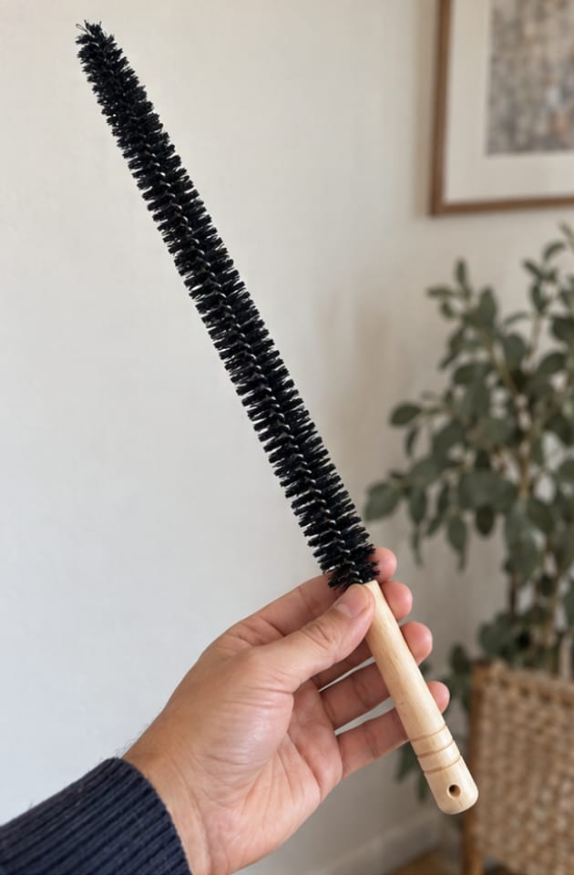 Customer photo review of Kit Ménage Anti-Poussière | Plumeau Télescopique, Brosse Radiateur et Gants Microfibre