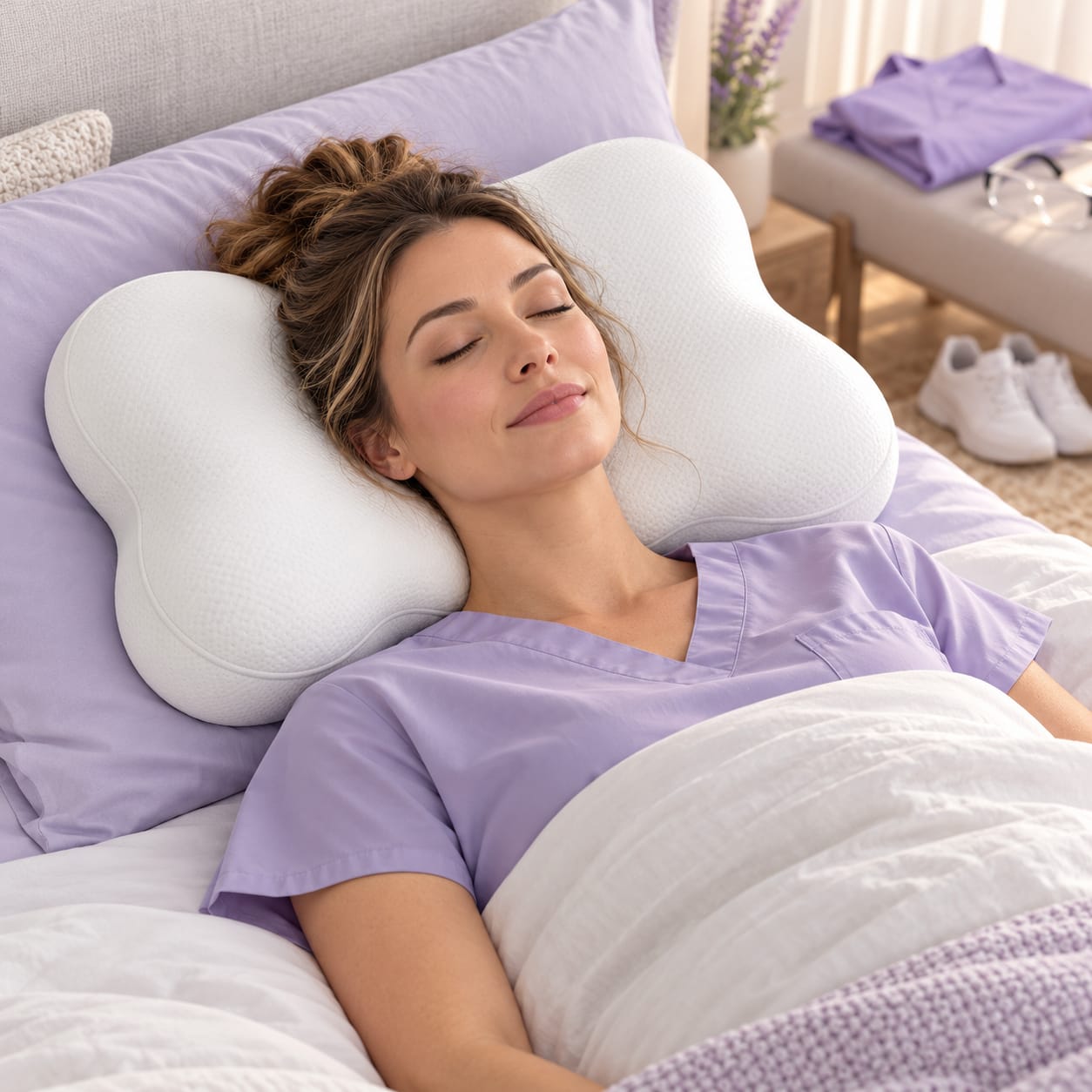 Customer photo review of KumoContour™ Pillow