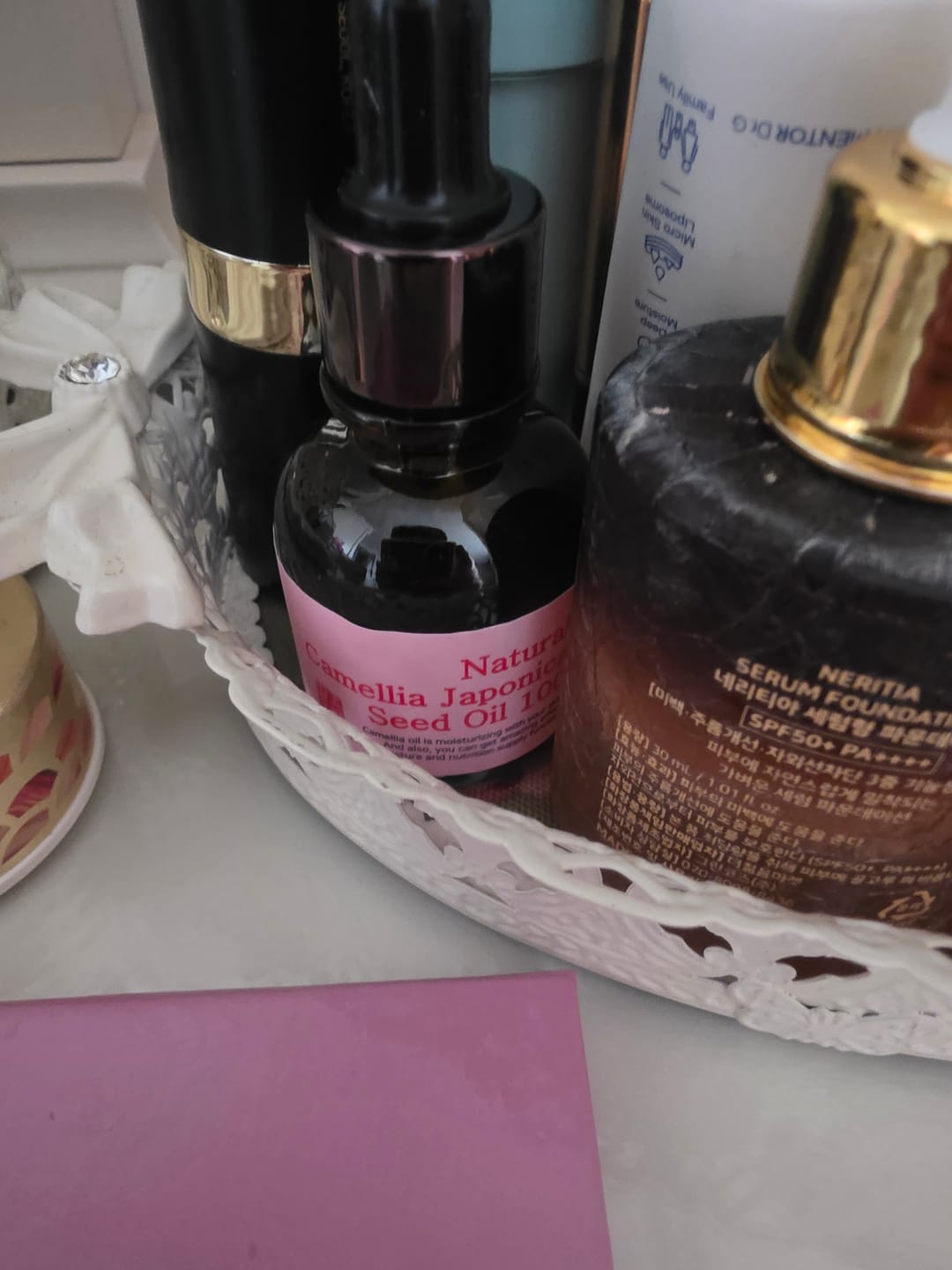 Customer photo review of SKINEYE Natural Fermented Camellia Oil 100 20ml