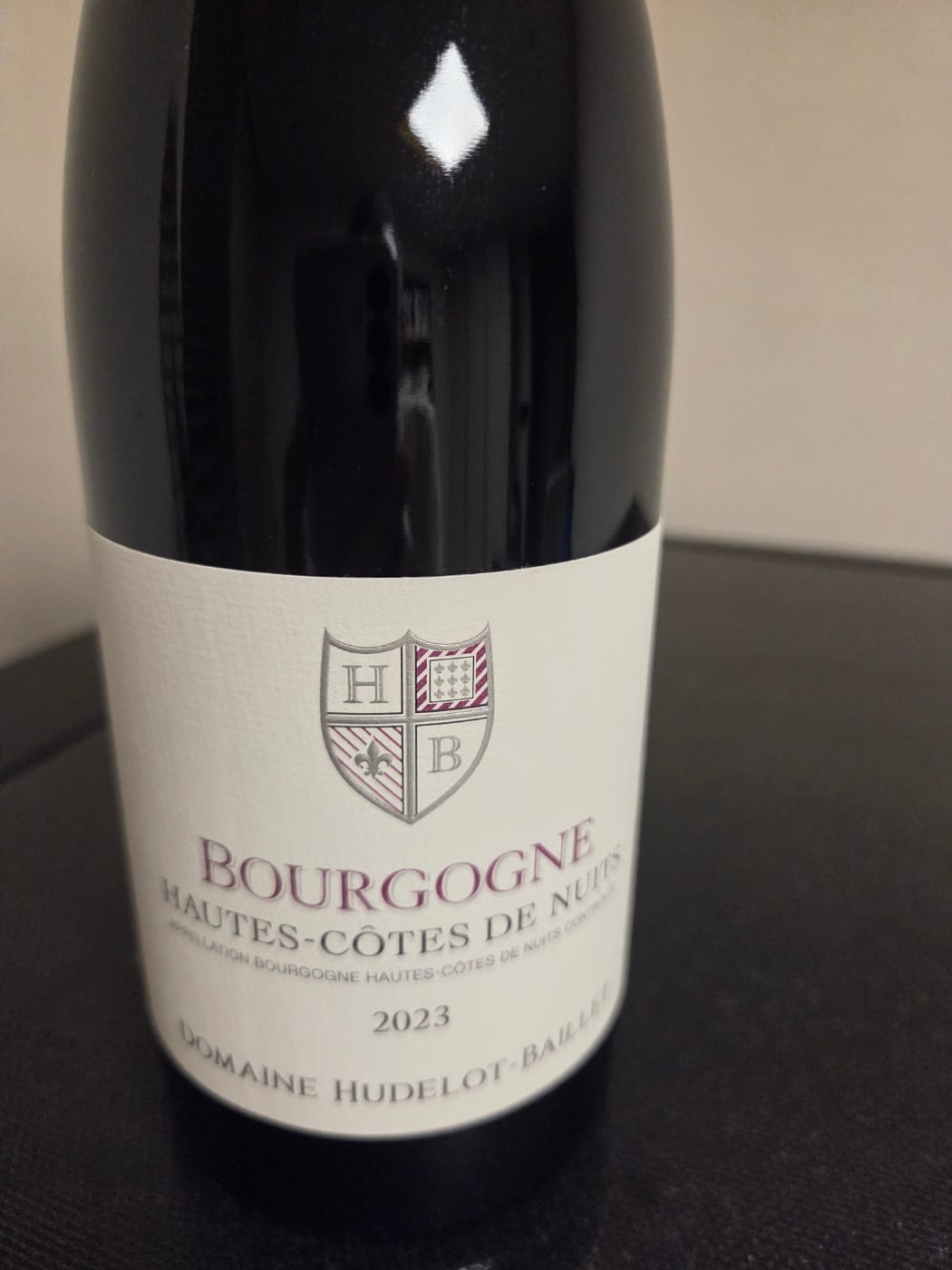 Customer photo review of Domaine Hudelot-Baillet Chambolle-Musigny Vieilles Vignes 2023