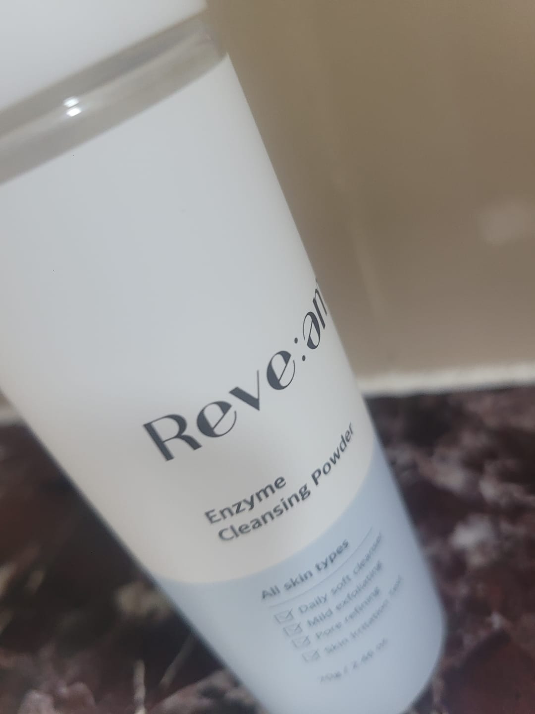 Customer photo review of Reve:am Enzyme Cleansing Powder 70g
