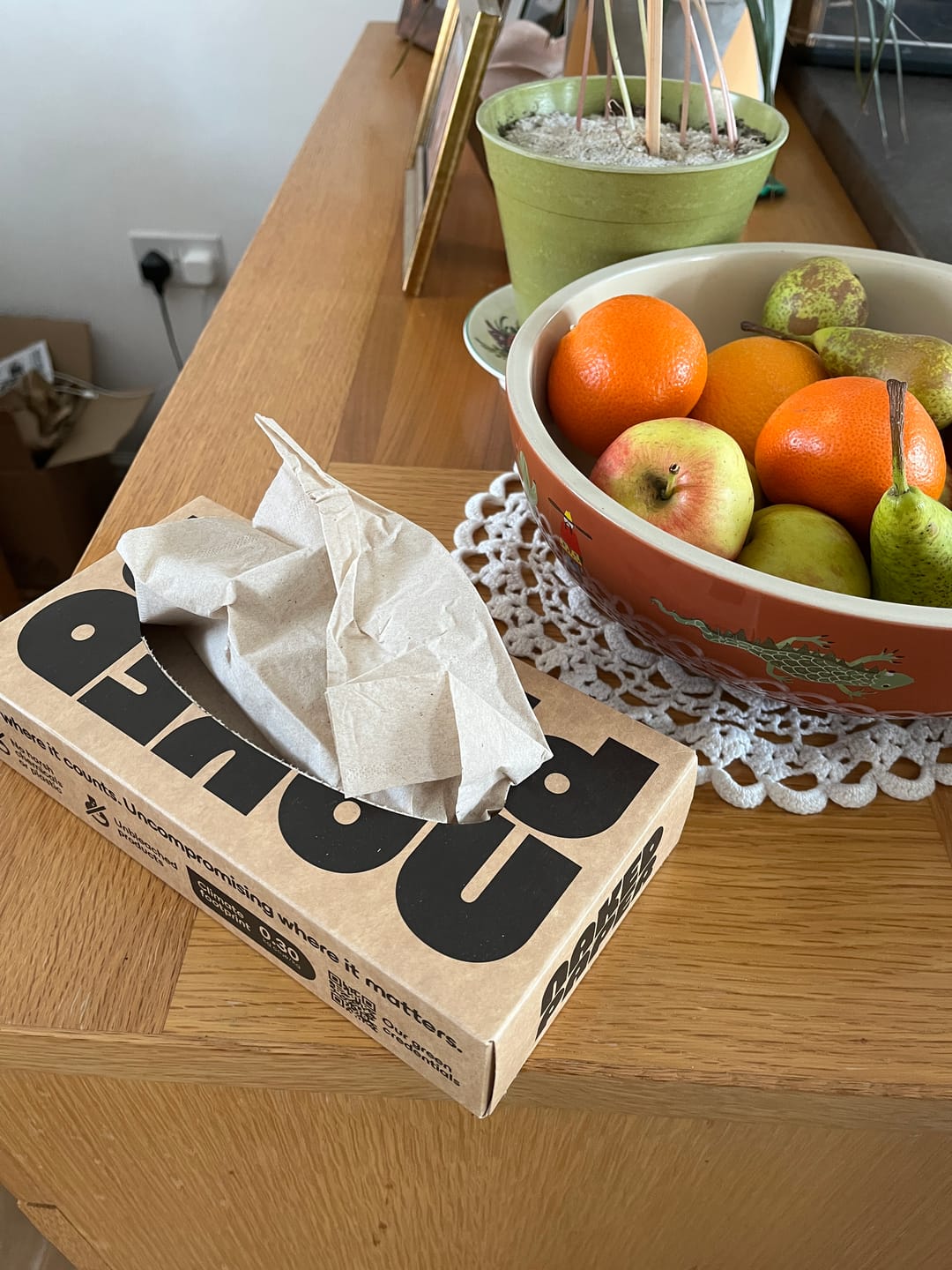 Customer photo review of Unbleached Recycled Tissues
