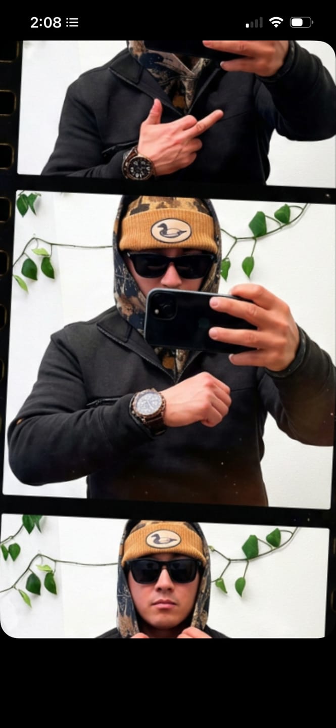 Customer photo review of FrogSkin Camo Toboggan