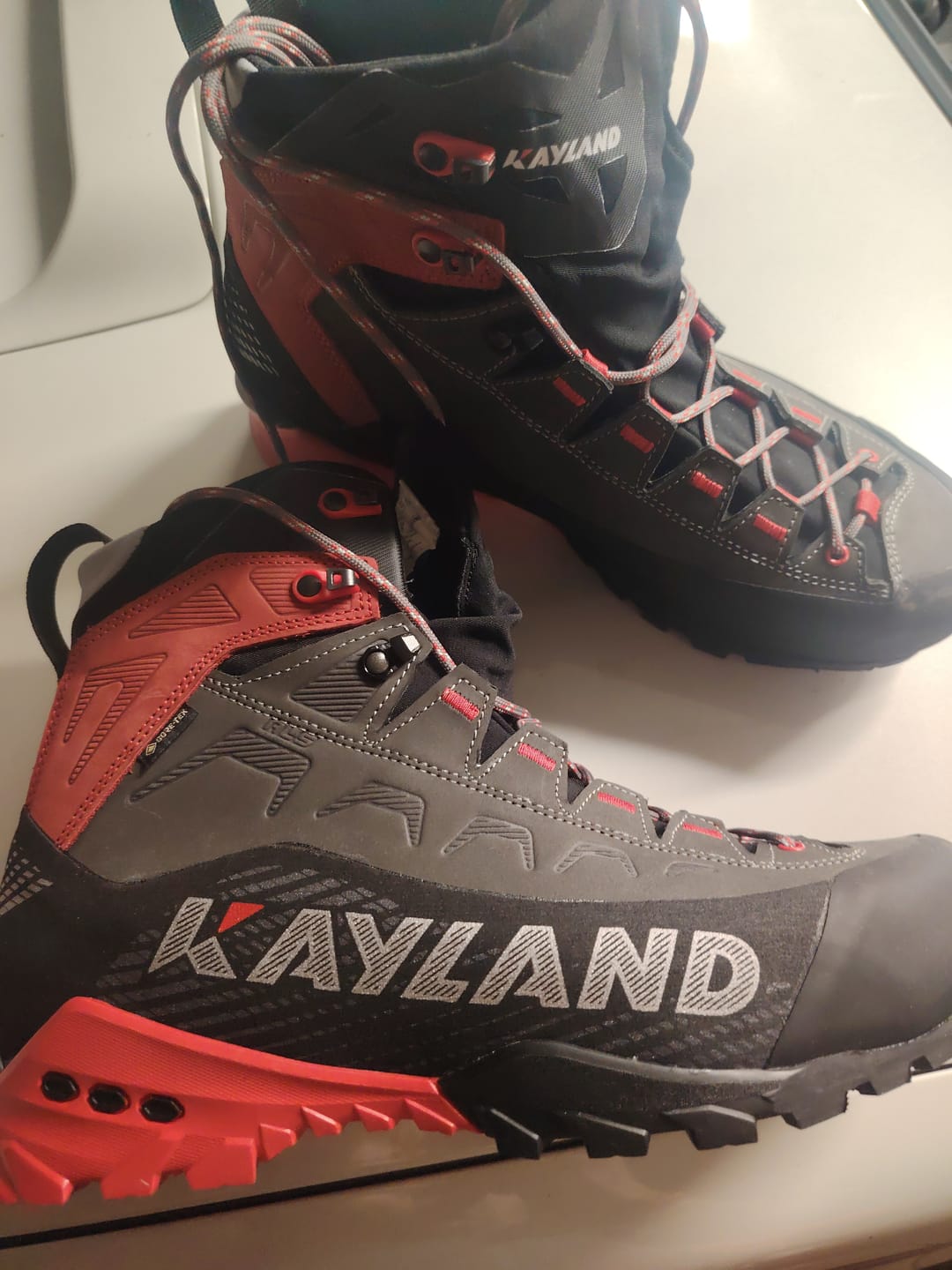 Customer photo review of Kayland Stellar AD GTX – Scarpone Ramponabile Gore-Tex da Alpinismo in Nabuk