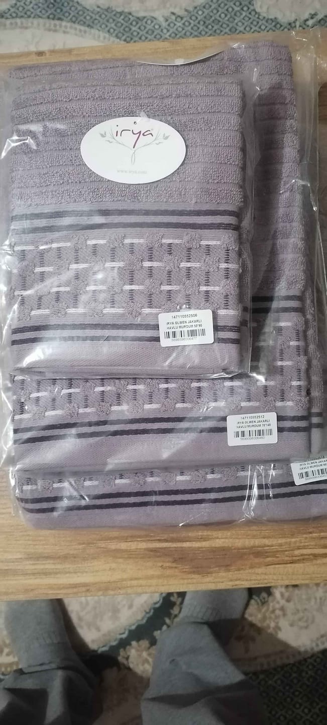 Customer photo review of Olwen Banyo Havlusu 70x140 cm Lila