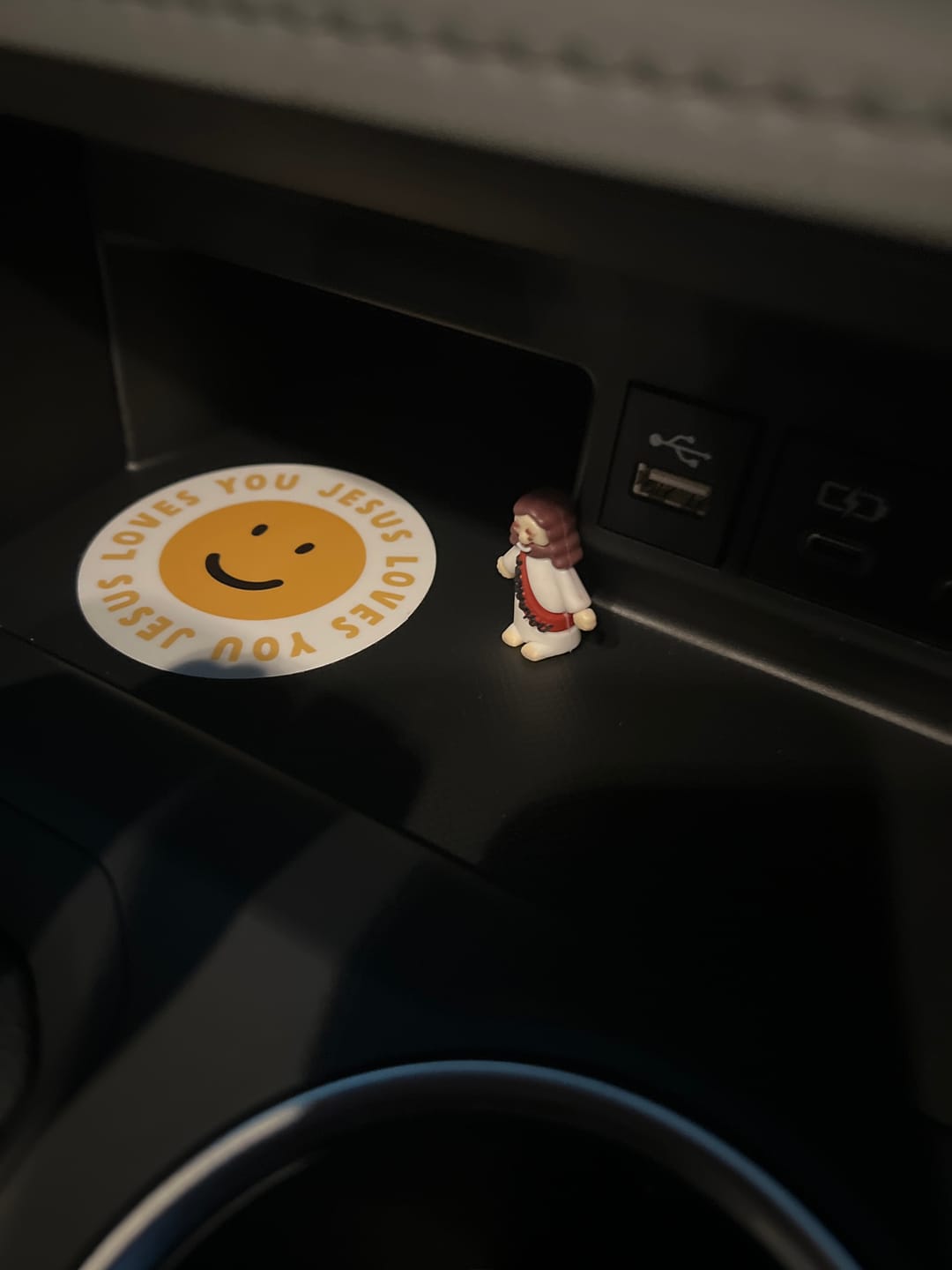 Customer photo review of Jesus Loves You Sticker